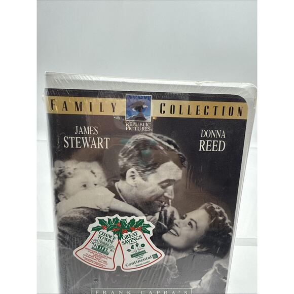 Its a Wonderful Life (VHS, 1996,) NEW & Factory Sealed with Trading Cards RARE - Picture 3 of 14